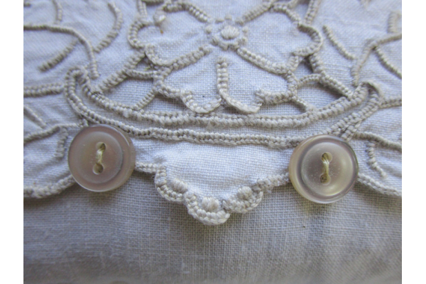 closeup edge with buttons