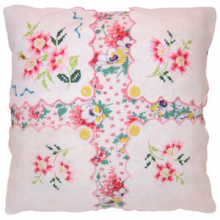 Vintage Handkerchief Pillow Vintage Handkerchief Pillow
